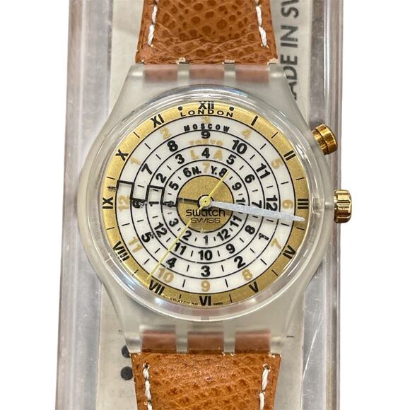 Swatch Watch TIERRA GK901 1996 Standard Gents Rare Swiss Made Quartz With Loomi - Picture 1 of 10